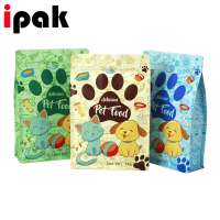 Stand up animal feed bags aluminum foil animal pouch dog food treat packaging bag